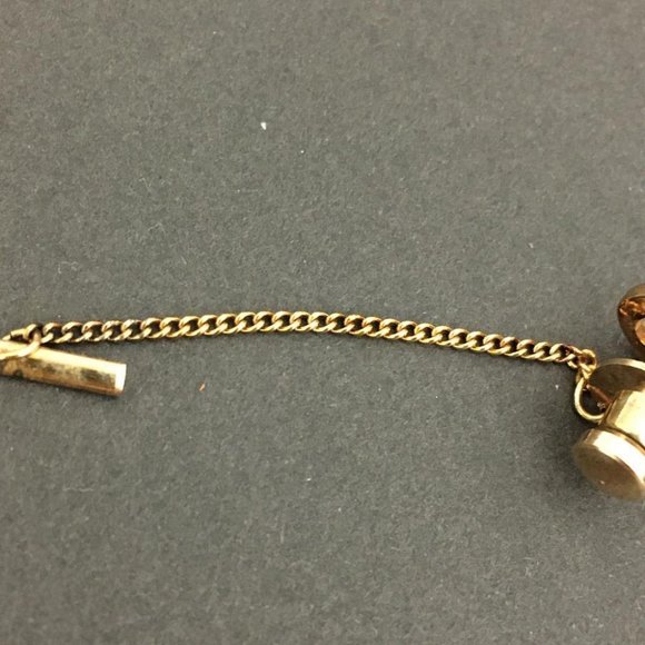 Christian Dior CD Logo Gold Tone Tie Tack Pin /5Q1403 - Picture 6 of 8